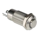 RS PRO Illuminated Latching Push Button Switch 36V DC, SPST, Panel Mount, 12 mm Cutout, Green LED, IP40 111-6516