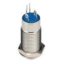 RS PRO Illuminated Latching Push Button Switch 36V DC, SPST, Panel Mount, 12 mm Cutout, Green LED, IP40 111-6516