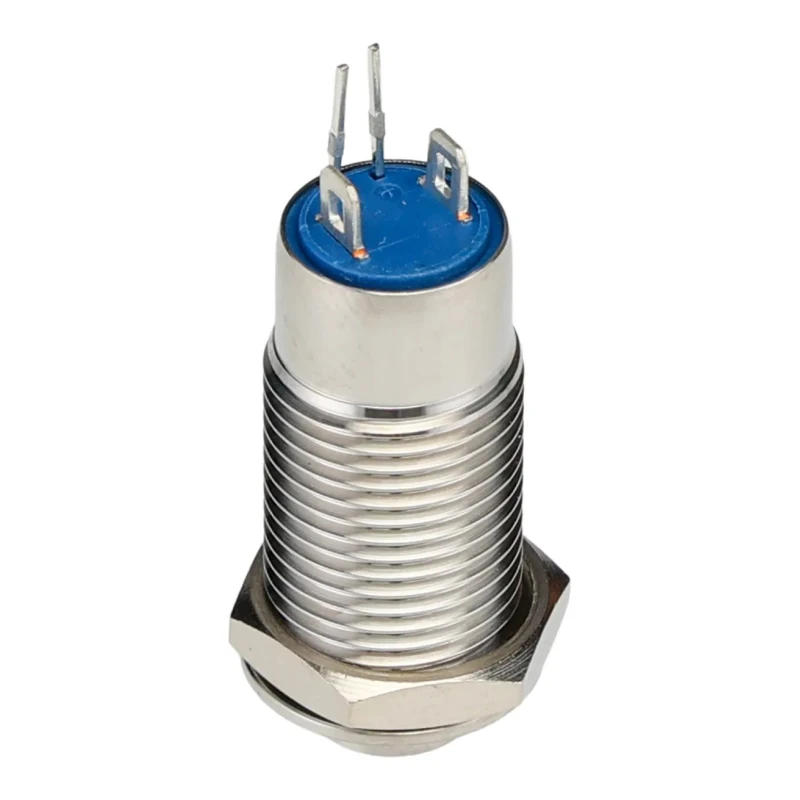RS PRO Illuminated Latching Push Button Switch 36V DC, SPST, Panel Mount, 12 mm Cutout, Green LED, IP40 111-6516