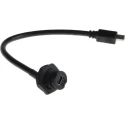 RS PRO Mini USB Type B Male to Female USB Cable 200 mm IP67 Rated Black 100V 111-6755