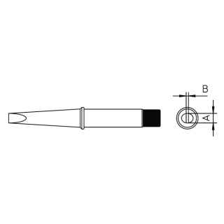 Weller Soldering Iron Tip, Screwdriver Shape, 1.6 mm Width, 425°C for W60P/W60P3 CT5A8