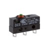 ZF Button Micro Switch, Solder Terminal, SPDT, 100mA, 250V AC, IP6K7, DC Subminiature DC3C-A1AA