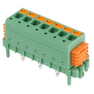 Phoenix Contact SDC 2.5/7-PV-5.0-ZB Series Straight PCB Terminal Block , 7 Contacts, 5 mm Pitch, 12A, 320V 1864082