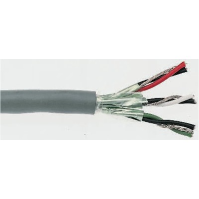 Alpha Wire Data Cable 3 Pairs, 30m, Grey PVC Sheath, F/UTP Shield, 6073C SL005