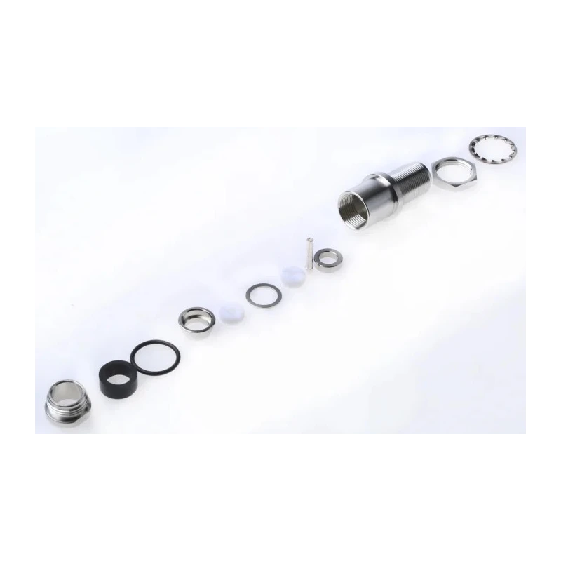 Telegartner N Series Coaxial Connector Panel Mount Female N Connector 50 Ω Straight Body Clamp J01021H1078