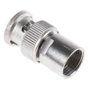 Telegartner BNC Series Coaxial Connector Male, 50 Ohm, Straight Clamp Cable J01000A1321