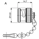 Telegartner BNC Coaxial Connector Accessory RF Dust Cap Cord Included Polyethylene/Beryllium Copper H00000A1239