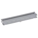 ASSMANN WSW 50-Way IDC Connector Female for Cable, 2 Row, Shrouded, 250V AC, 1A, Pitch 2.54mm, Right Angle AWP 50-7240-T