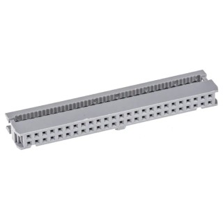 ASSMANN WSW 50-Way IDC Connector Female for Cable, 2 Row, Shrouded, 250V AC, 1A, Pitch 2.54mm, Right Angle AWP 50-7240-T