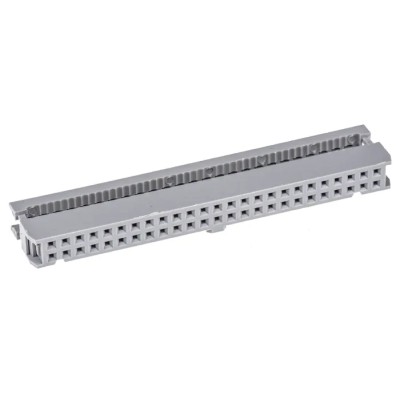 ASSMANN WSW 50-Way IDC Connector Female for Cable, 2 Row, Shrouded, 250V AC, 1A, Pitch 2.54mm, Right Angle AWP 50-7240-T