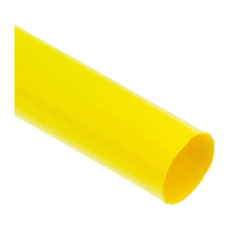 TE Connectivity Heat Shrink Tubing Yellow, 9.5 mm Sleeve Diameter, Polyolefin, 1.2 m Length, 2:1 Shrink RNF-100-3/8-4-STK