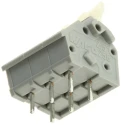 WAGO PCB Terminal Block 3-Contact 5.08 mm Pitch 1 Row Grey 24A Push-Button CAGE CLAMP 256-403