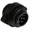 Hirschmann CA Series Circular Connector, 6 Contacts, Flange Mount, Plug, Male, 21.8 mm, IP67, Brass 932326100 CA 6 GS