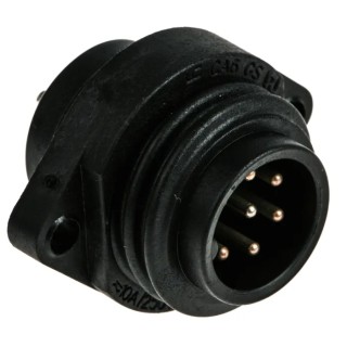 Hirschmann CA Series Circular Connector, 6 Contacts, Flange Mount, Plug, Male, 21.8 mm, IP67, Brass 932326100 CA 6 GS