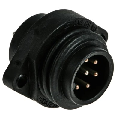 Hirschmann CA Series Circular Connector, 6 Contacts, Flange Mount, Plug, Male, 21.8 mm, IP67, Brass 932326100 CA 6 GS