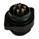Hirschmann CA Series Circular Connector, 6 Contacts, Flange Mount, Plug, Male, 21.8 mm, IP67, Brass 932326100 CA 6 GS