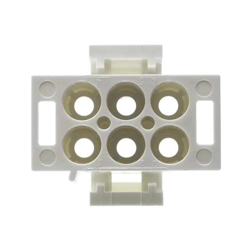 Molex Universal MATE-N-LOK Male Connector Housing 6.35mm Pitch 6 Way 2 Row Cable Straight Nylon 350715-1
