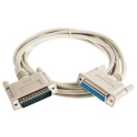 Roline Male D-Sub 25-Pin to Female DB25 Serial Cable, 4.5 m Length, Polyvinyl Chloride Jacket, SUB-D Series, 