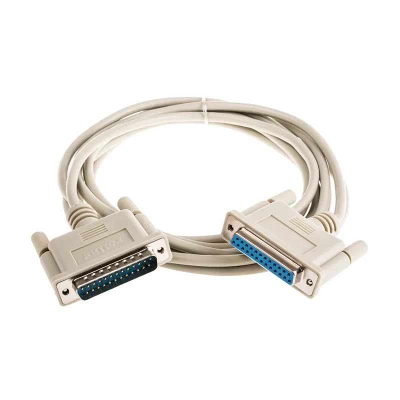 Roline Male D-Sub 25-Pin to Female DB25 Serial Cable, 4.5 m Length, Polyvinyl Chloride Jacket, SUB-D Series, 