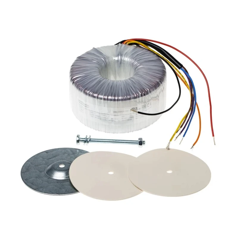 RS PRO Toroidal Transformer 2×115V AC Primary, 2×40V AC Secondary, Dual Output, 1kVA, IEC/BS/EN 61558-2-6/61558-1, UL506, 