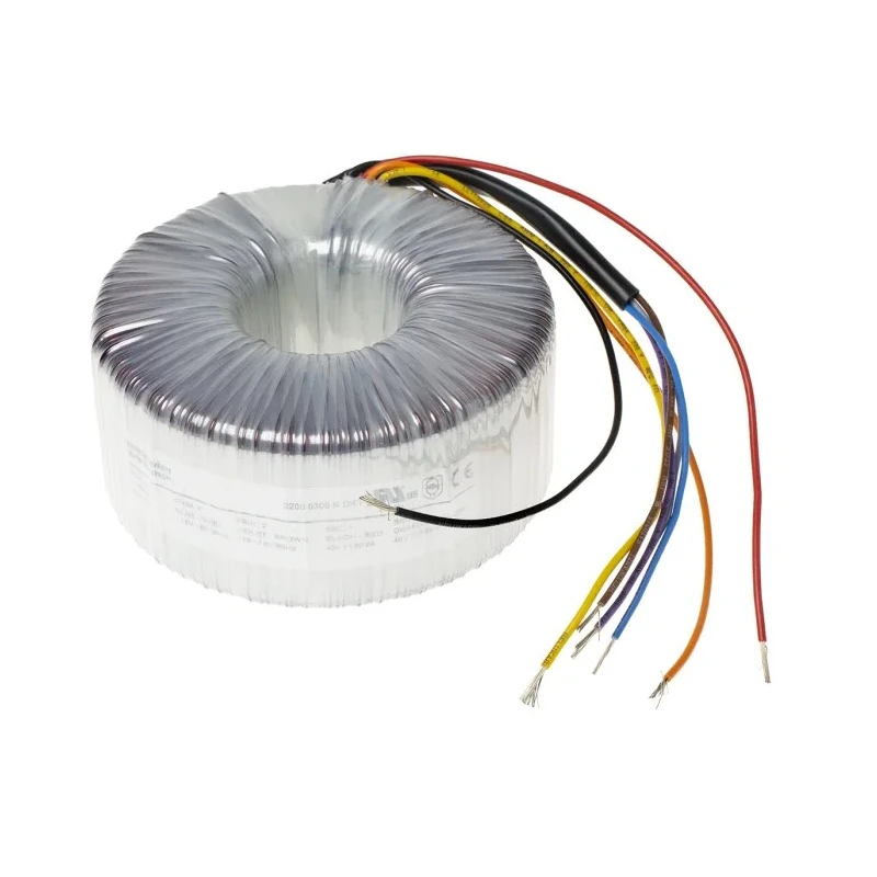 RS PRO Toroidal Transformer 2×115V AC Primary, 2×40V AC Secondary, Dual Output, 1kVA, IEC/BS/EN 61558-2-6/61558-1, UL506, 