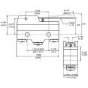 ZF Long Hinge Lever Micro Switch, Screw Terminal, 20A, 250V AC, SPDT GPTBLS01