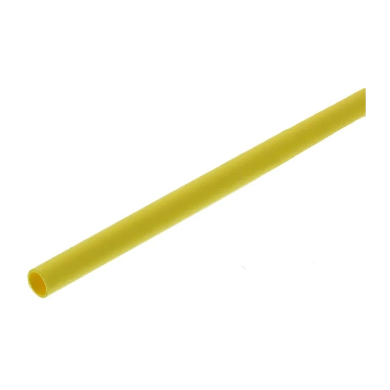 TE Connectivity Heat Shrink Tubing Yellow 1.6 mm Sleeve Diameter, 1.2m Length, Polyolefin, Flame Retardant RNF-100-1/16-4-STK