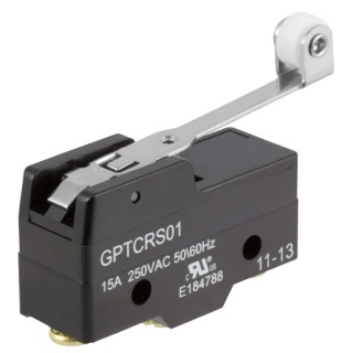 ZF Long Roller Lever Micro Switch, Screw Terminal, 20A, 250 V AC, SPDT GPTCRS01