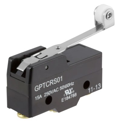 ZF Long Roller Lever Micro Switch, Screw Terminal, 20A, 250 V AC, SPDT GPTCRS01