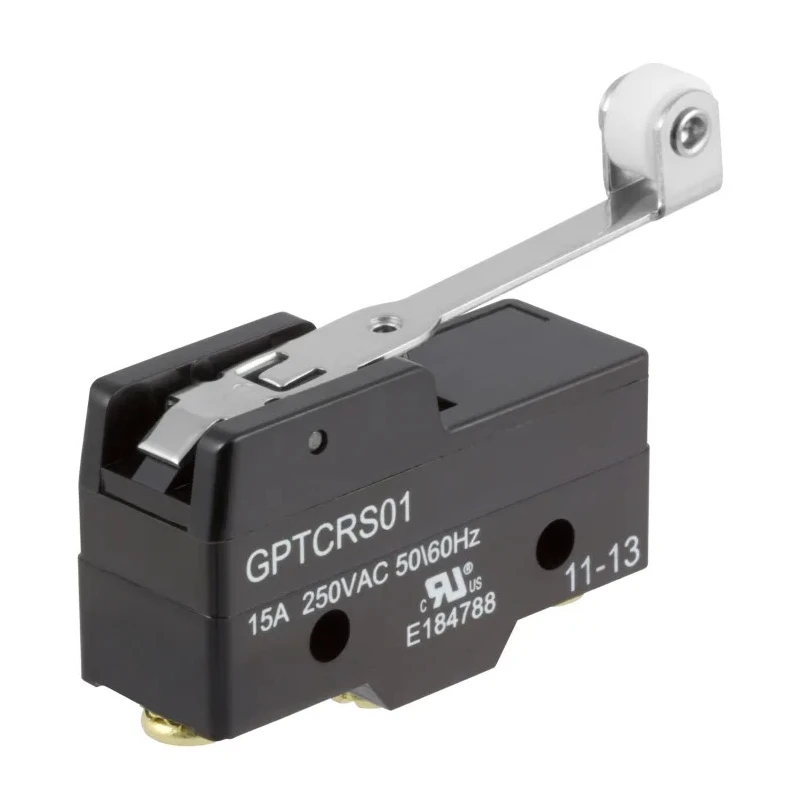 ZF Long Roller Lever Micro Switch, Screw Terminal, 20A, 250 V AC, SPDT GPTCRS01
