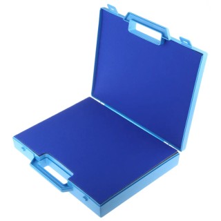 RS PRO Plastic Transit Case Polypropylene 320 mm x 50 mm x 245 mm Blue with Foam 519-188