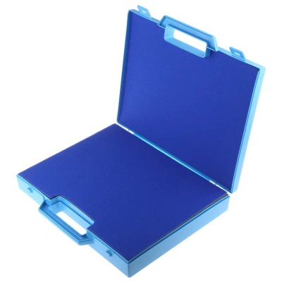 RS PRO Plastic Transit Case Polypropylene 320 mm x 50 mm x 245 mm Blue with Foam 519-188