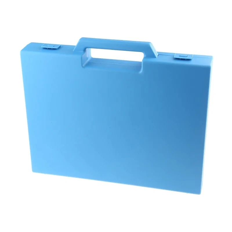 RS PRO Plastic Transit Case Polypropylene 320 mm x 50 mm x 245 mm Blue with Foam 519-188