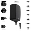 Friwo Interchangeable AC/DC Adapter, 18W, 6V DC Output, 3A, Universal Plug, EDV1898134RS