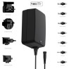 Friwo Interchangeable AC/DC Adapter, 18W, 6V DC Output, 3A, Universal Plug, EDV1898134RS