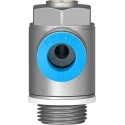 Festo Flow Controller Exhaust Valve GRLA-1/2-QS-12-D, Push-In Connection 12 mm, Chromated Zinc, 0.2–10 Bar, -10°C to 60°C
