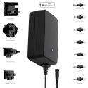 Friwo Interchangeable AC/DC Adapter 30W, 12V DC Output, 2.5A, Universal Plug EDV1898164RS