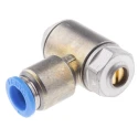 Festo One-way Flow Control Exhaust Valve Female Inlet Male Outlet GRLA-1/8-QS-8-MF-D, 1 bar, Polyamide/Metal, 537076