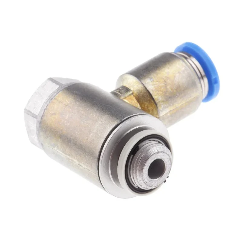 Festo One-way Flow Control Exhaust Valve Female Inlet Male Outlet GRLA-1/8-QS-8-MF-D, 1 bar, Polyamide/Metal, 537076