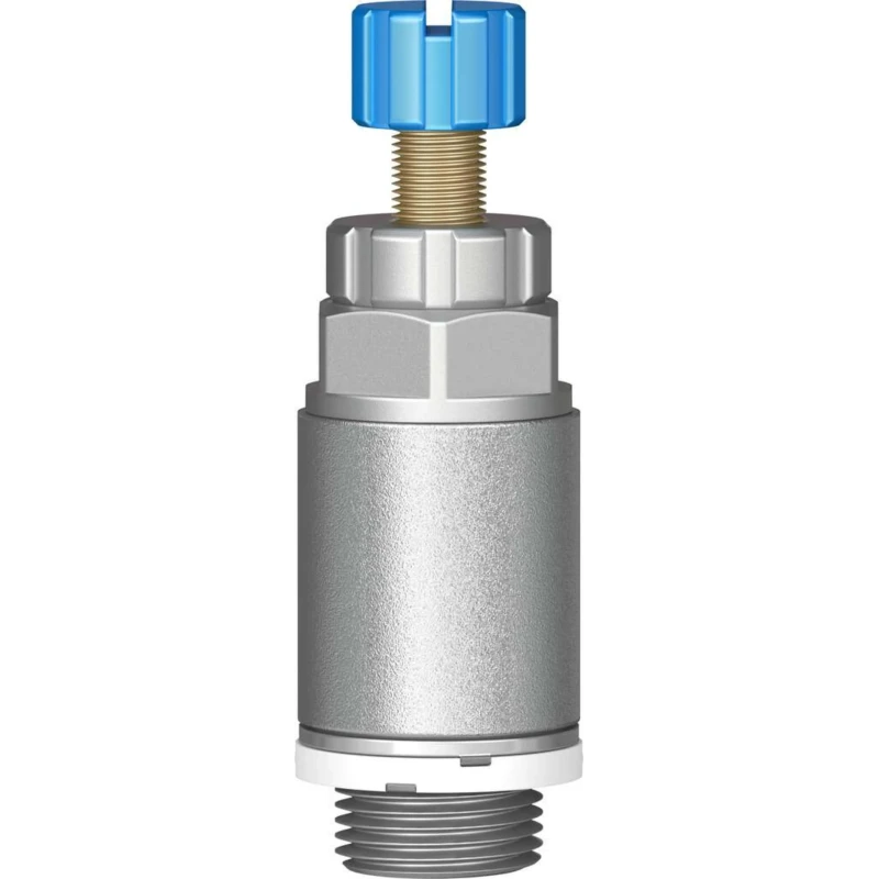 Festo GRLA Series Flow Controller Exhaust Valve 1/4in, 8mm Tube Inlet, ISO 1179-1 & ISO 228-1, 1 bar Max GRLA-1/4-QS-8-D