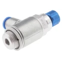 Festo GRLA Series Flow Controller Exhaust Valve, 1 bar, Female Inlet, Male Outlet, Aluminium Alloy GRLA-3/8-QS-8-RS-D