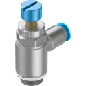 Festo GRLA Series Flow Controller Exhaust Valve, 1 bar, Female Inlet, Male Outlet, Aluminium Alloy GRLA-3/8-QS-8-RS-D
