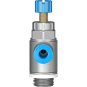 Festo GRLA Series Flow Controller Exhaust Valve 1/4in, 8mm Tube Inlet, ISO 1179-1 & ISO 228-1, 1 bar Max GRLA-1/4-QS-8-D