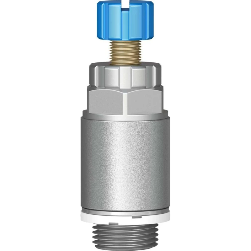Festo GRLA Series Flow Controller Exhaust Valve, 1 bar, Female Inlet, Male Outlet, Aluminium Alloy GRLA-3/8-QS-8-RS-D