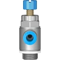 Festo GRLA Series Flow Controller Exhaust Valve, 1 bar, Female Inlet, Male Outlet, Aluminium Alloy GRLA-3/8-QS-8-RS-D