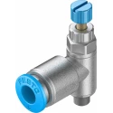 Festo GRLA Series Flow Controller Exhaust Valve, 6 mm Tube Inlet, M5 Male Threaded Outlet, 1 bar, -10°C to GRLA-M5-QS-6-RS-D