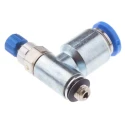 Festo GRLA Series Flow Controller Exhaust Valve, 6 mm Tube Inlet, M5 Male Threaded Outlet, 1 bar, -10°C to GRLA-M5-QS-6-RS-D