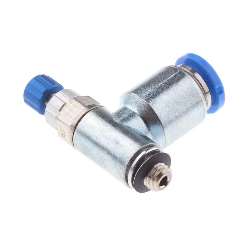 Festo GRLA Series Flow Controller Exhaust Valve, 6 mm Tube Inlet, M5 Male Threaded Outlet, 1 bar, -10°C to GRLA-M5-QS-6-RS-D