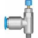 Festo GRLA Series Flow Controller Exhaust Valve, 6 mm Tube Inlet, M5 Male Threaded Outlet, 1 bar, -10°C to GRLA-M5-QS-6-RS-D
