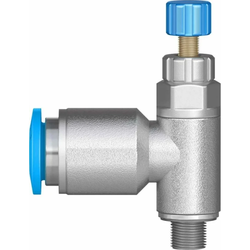 Festo GRLA Series Flow Controller Exhaust Valve, 6 mm Tube Inlet, M5 Male Threaded Outlet, 1 bar, -10°C to GRLA-M5-QS-6-RS-D